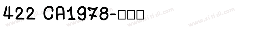 422 CA1978字体转换
